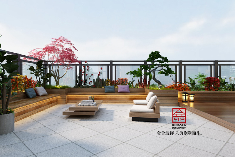 東南智匯城-現(xiàn)代風(fēng)格-樓頂茶室設(shè)計效果圖