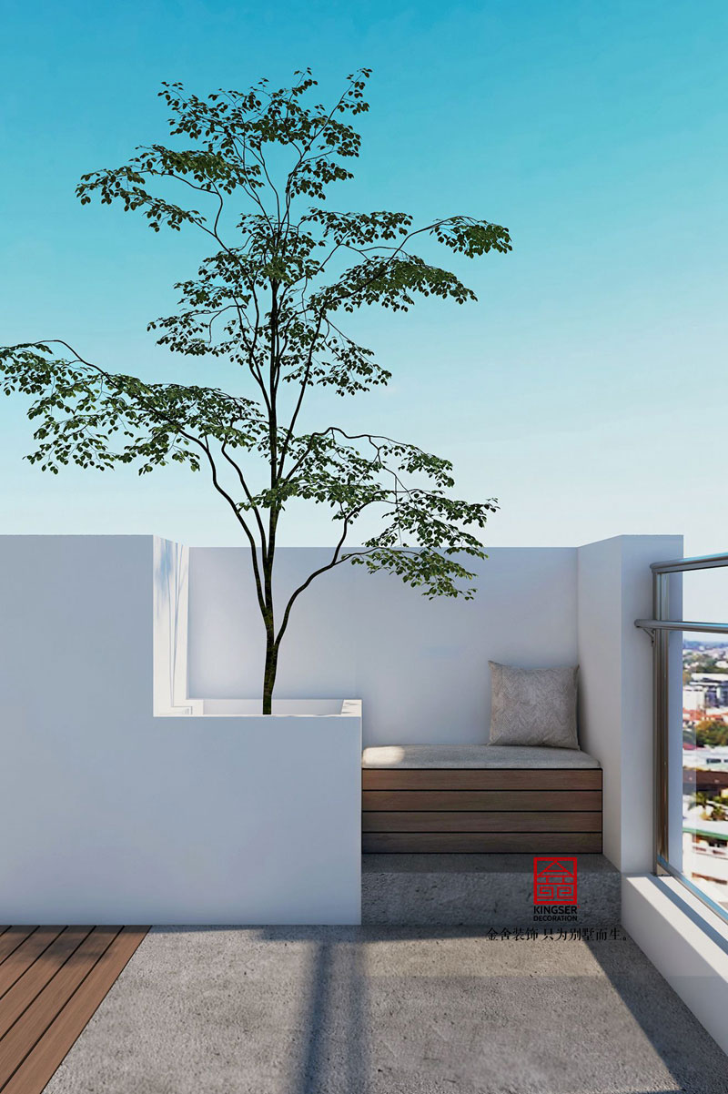 東南智匯城-現(xiàn)代風(fēng)格-樓頂休息空間效果圖