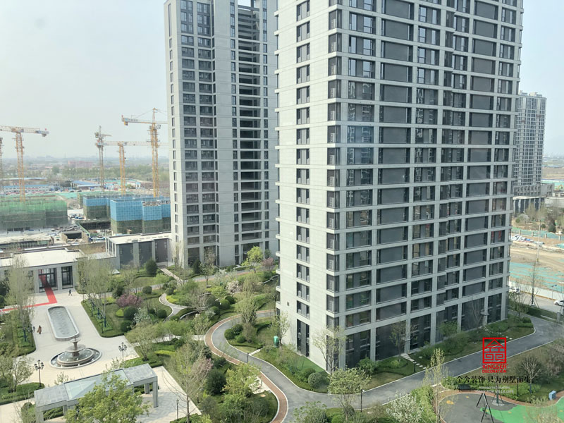 融創中心217平米四居裝修施工現場