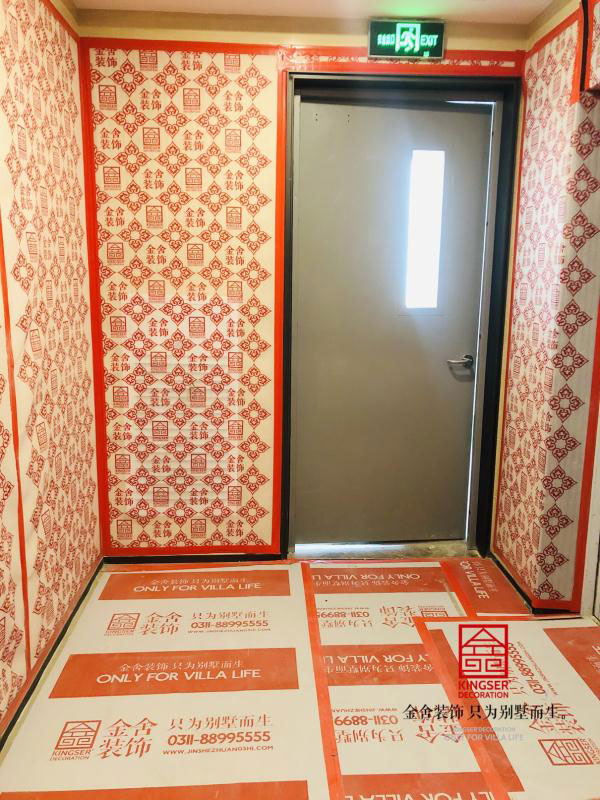 融創中心217平米四居裝修施工現場