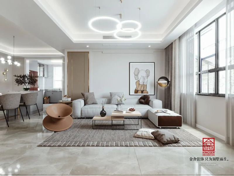 融創中心-輕奢風格-客廳裝修效果圖