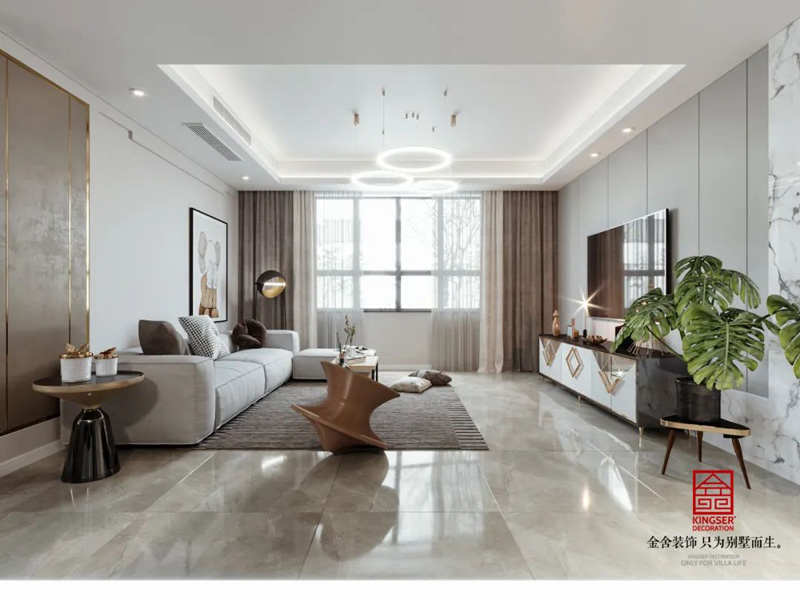 融創中心-輕奢風格-客廳裝修效果圖