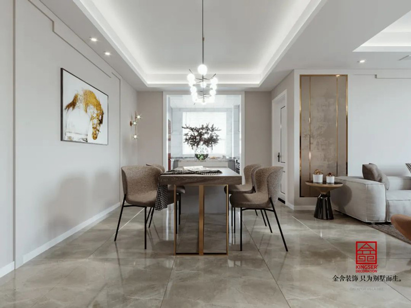 融創中心-輕奢風格-餐廳裝修效果圖