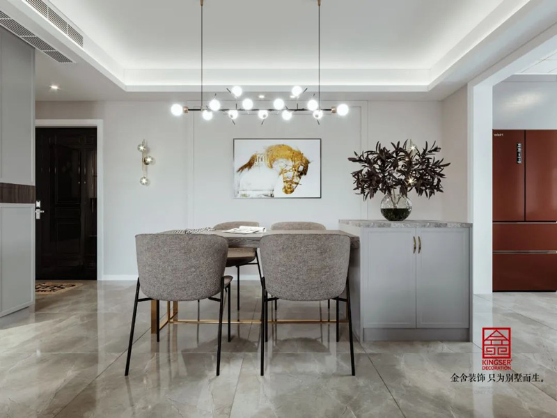 融創中心-輕奢風格-餐廳裝修效果圖