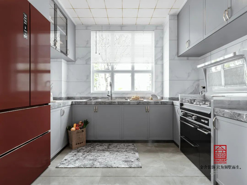 融創中心-輕奢風格-廚房裝修效果圖