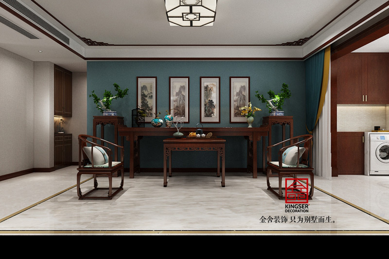 融創(chuàng)中心-217平米-中式效果圖