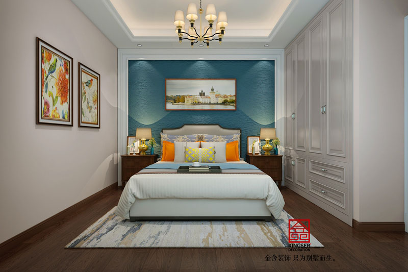 龍湖天宸原著-美式風格-老人房效果圖