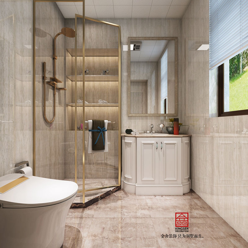 龍湖天宸原著-美式風格-衛生間效果圖