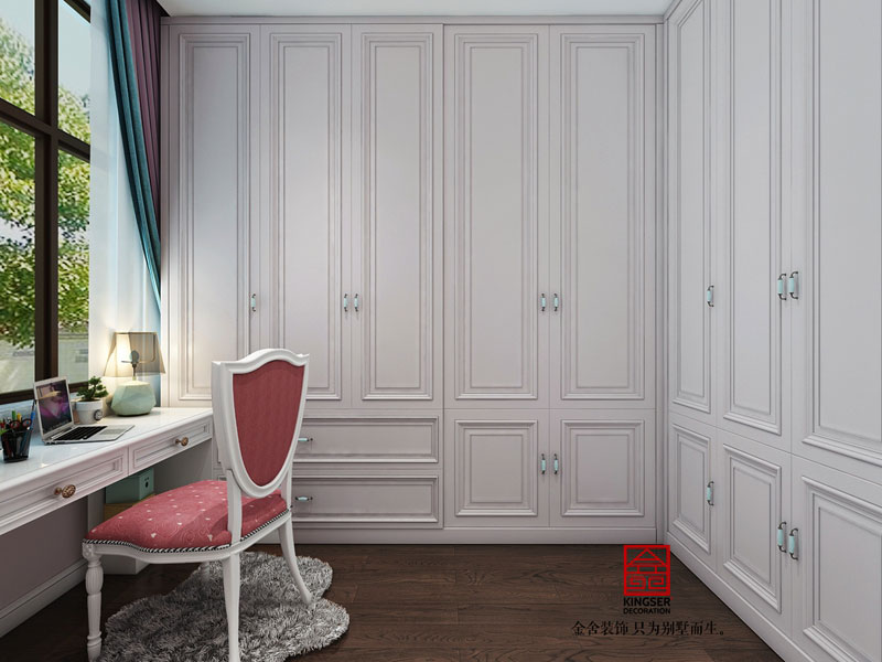 龍湖天宸原著-美式風格-女兒房效果圖