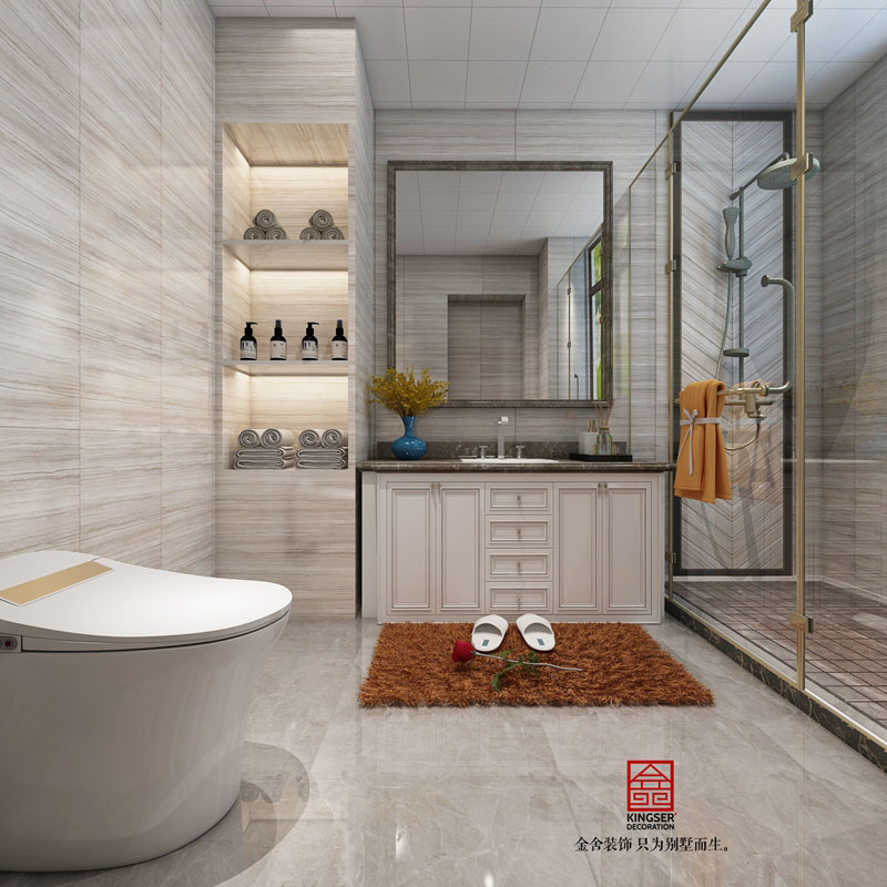 龍湖天宸原著-美式風格-衛生間效果圖