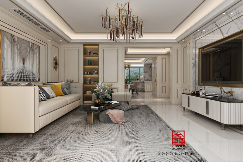 榮盛華府-美式風(fēng)格-裝修效果圖