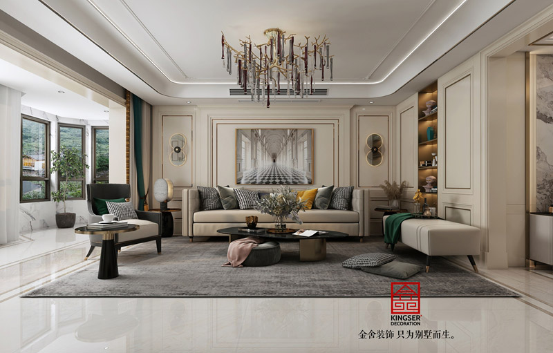 榮盛華府-美式風(fēng)格-裝修效果圖