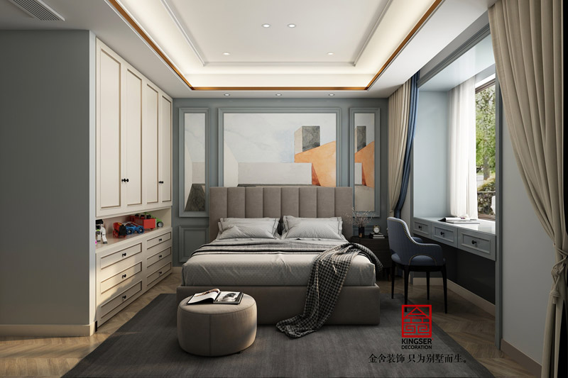 榮盛華府-美式風(fēng)格-裝修效果圖