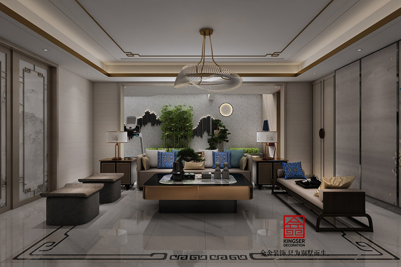 榮盛華府底躍裝修-新中式風格-效果圖