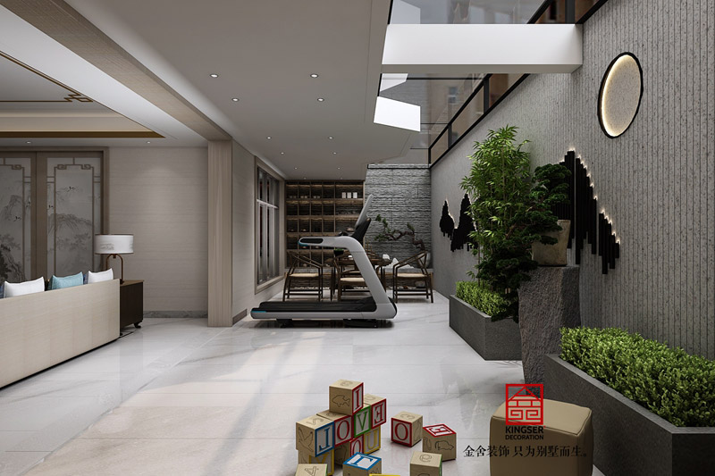 榮盛華府底躍裝修-新中式風格-效果圖