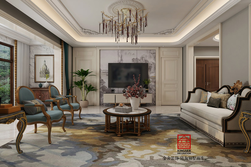 榮盛華府底躍裝修-新中式風格-效果圖