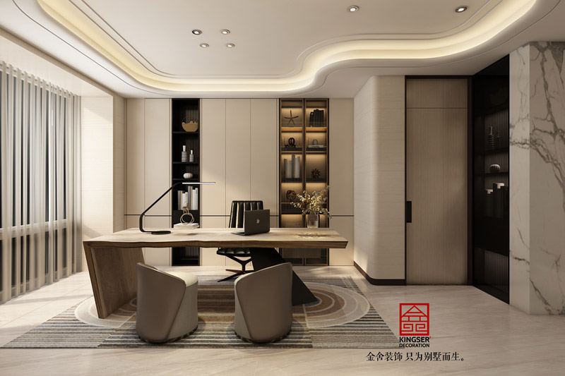 榮盛華府205平米裝修設計-現代風格-工作室