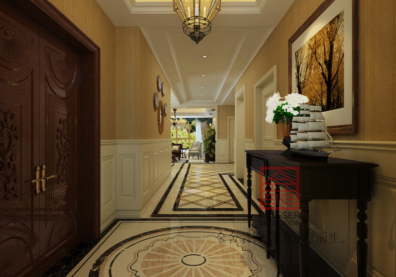 原河名墅-別墅裝修-現代簡約風格效果圖