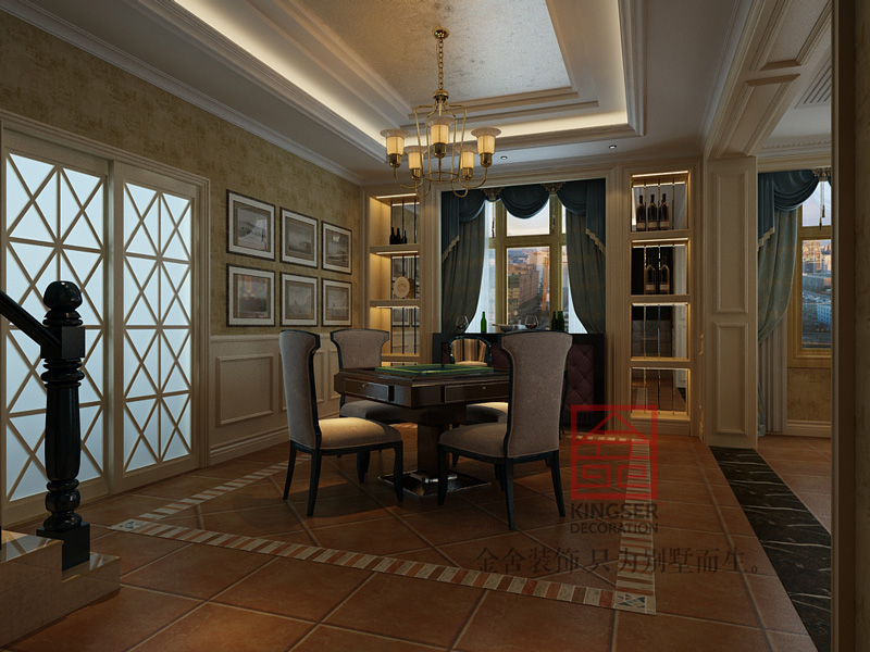 原河名墅-別墅裝修-現代簡約風格效果圖