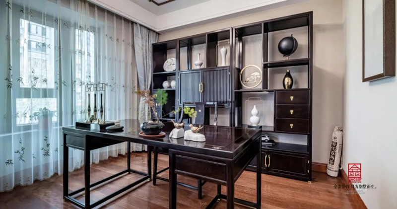 天山國賓壹號裝修-新中式風格實景圖