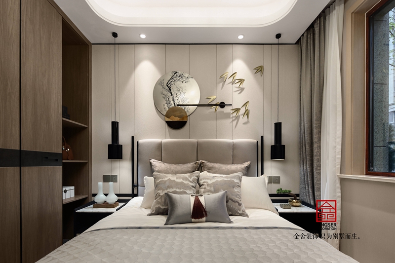 唐宮原著樣板間400平米中式風(fēng)格臥室裝修實景圖