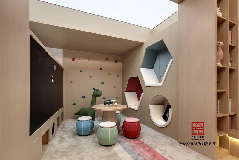 唐宮原著樣板間400平米中式風(fēng)格兒童房裝修實景圖