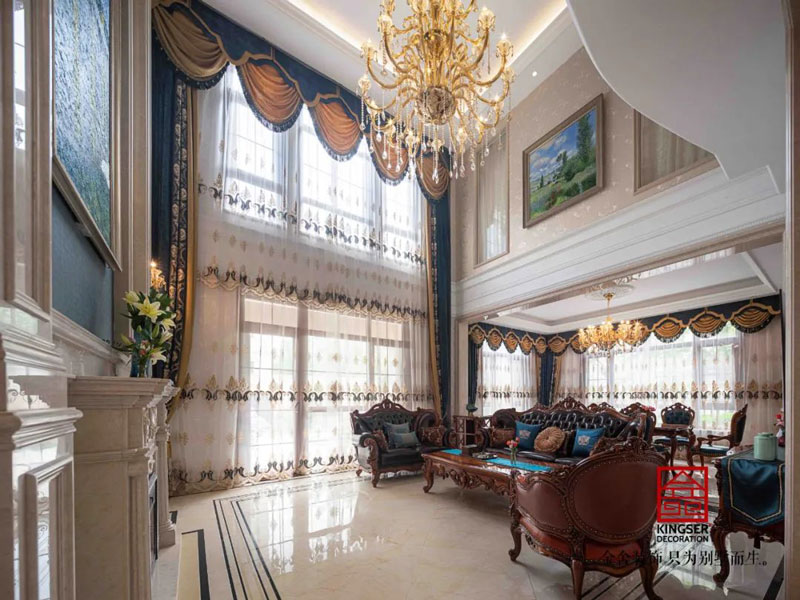 西山林語別墅裝修540㎡歐式風格實景圖