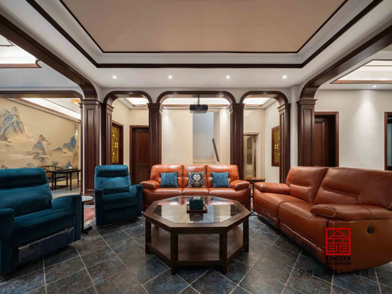 西山林語別墅裝修540㎡歐式風格實景圖