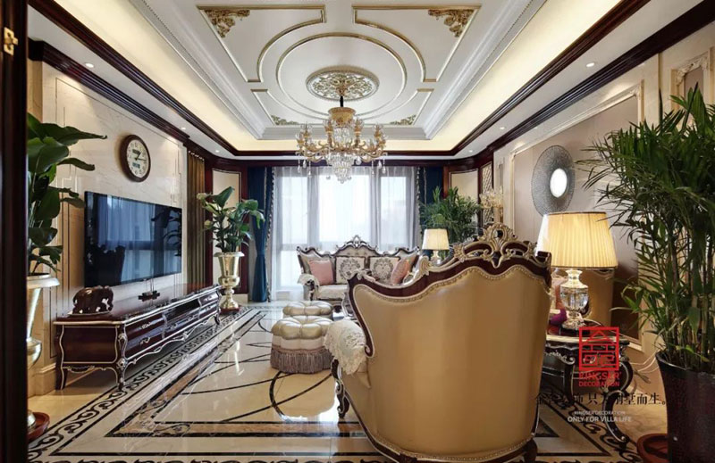 新源燕府500㎡裝修古典歐式風格實景圖