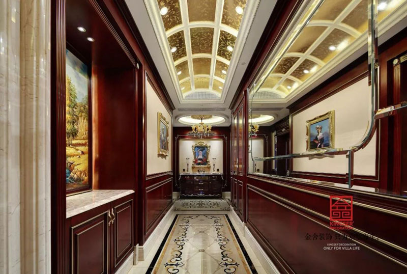 新源燕府500㎡裝修古典歐式風(fēng)格玄關(guān)設(shè)計實景圖