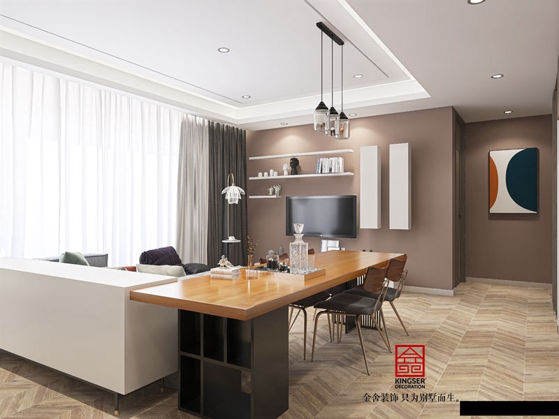 天成嶺秀126平米裝修現代簡約風格效果圖