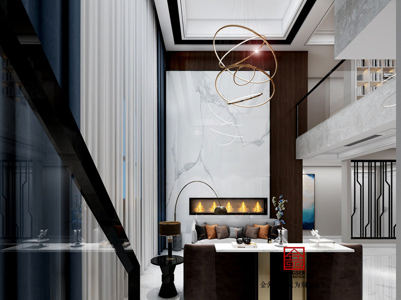 賽納城邦180平米裝修現代風格效果圖