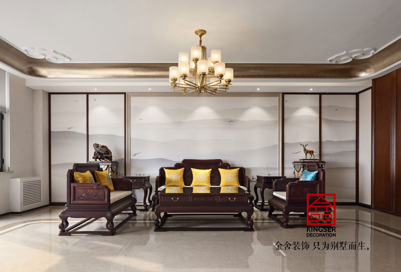 五合地產公司裝修2000平米中式風格實景圖  ?