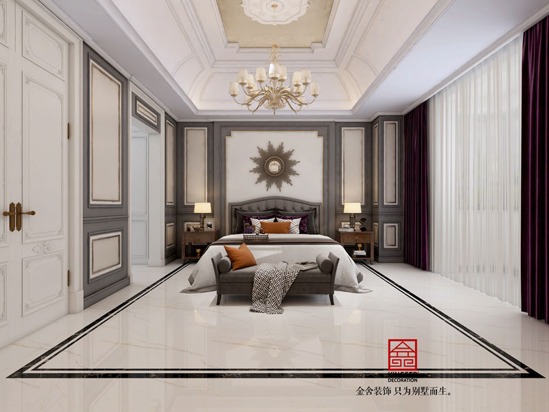 萬(wàn)科紅郡380平米美式風(fēng)格臥室設(shè)計(jì)案例