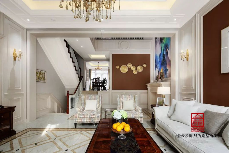 藍郡別墅-裝修設計-美式風格實景圖