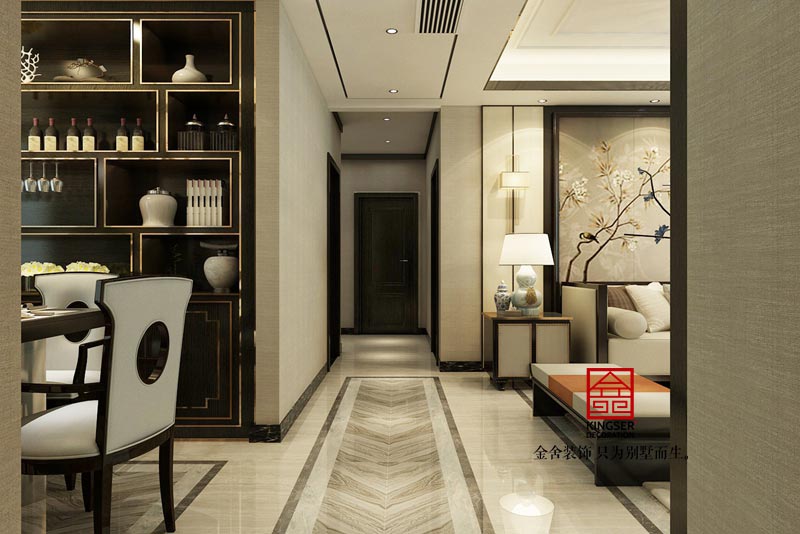 德賢公館138平米裝修設計中式風格效果圖