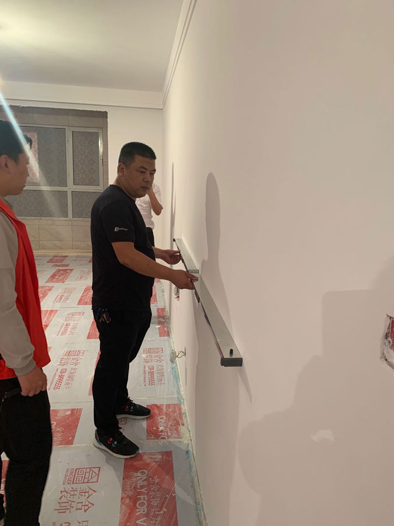 頤和莊園138平米裝修施工現場