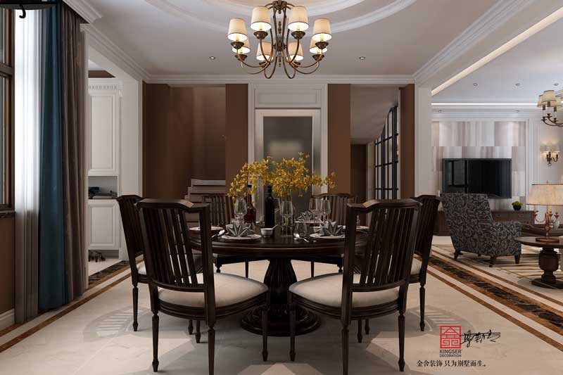 西山林語300平米歐式風格裝修效果圖