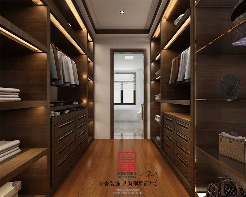 西山林語下疊裝修輕奢風格效果圖