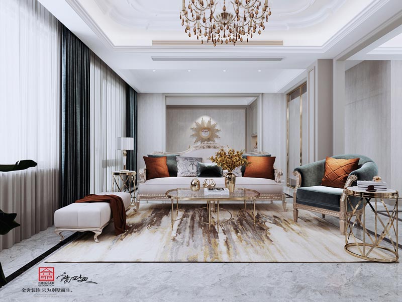 西山林語二期336㎡輕奢風(fēng)格效果圖