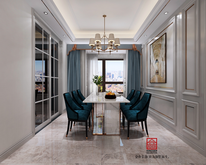 榮盛和府194㎡美式風格研發設計效果圖