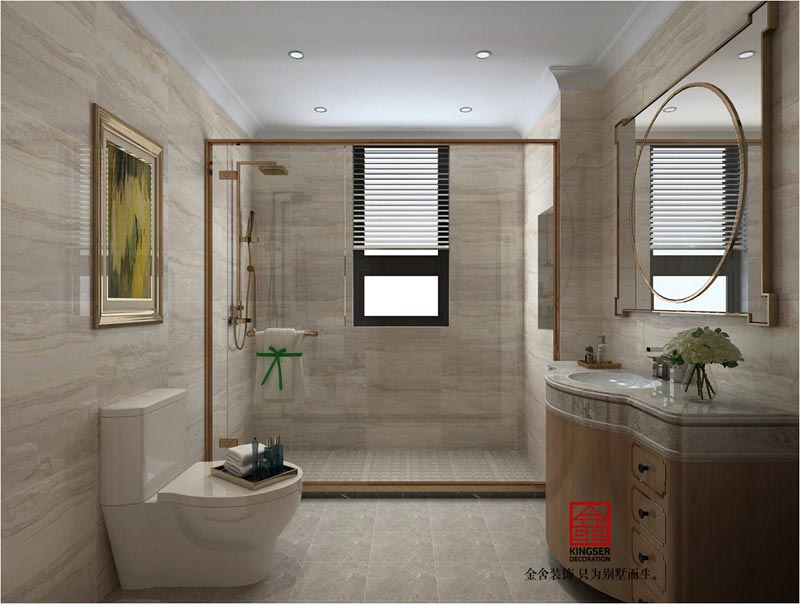 榮盛華府190平米中式風格裝修效果圖