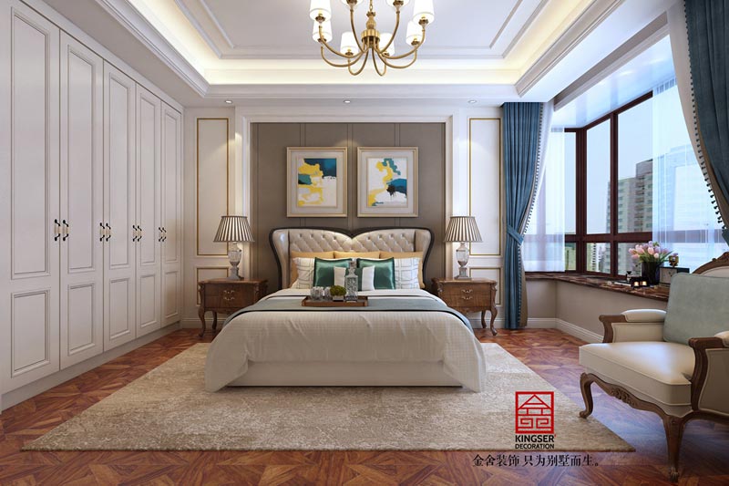 榮盛華府200平米歐式風格裝修設計