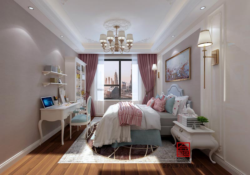 榮盛華府200平米歐式風格裝修設計