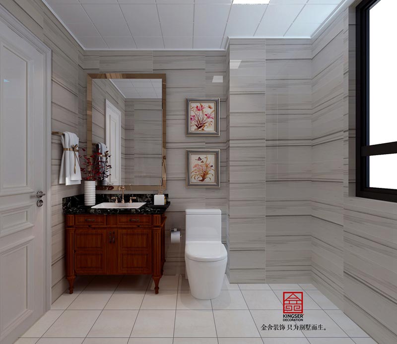 榮盛華府200平米歐式風格裝修設計