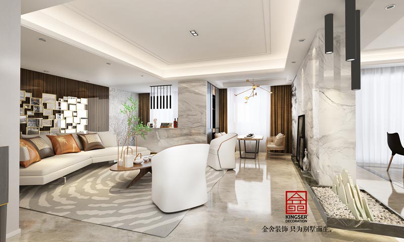 天山九峯290平現代簡約風格裝修效果圖