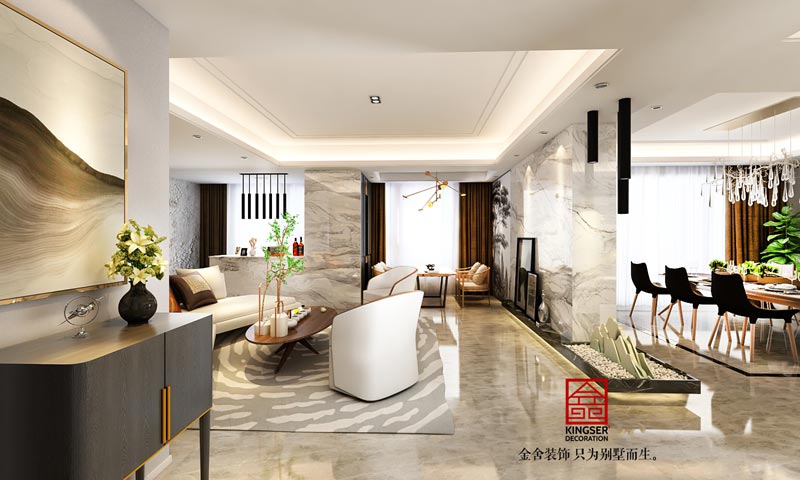 天山九峯290平現代簡約風格裝修效果圖