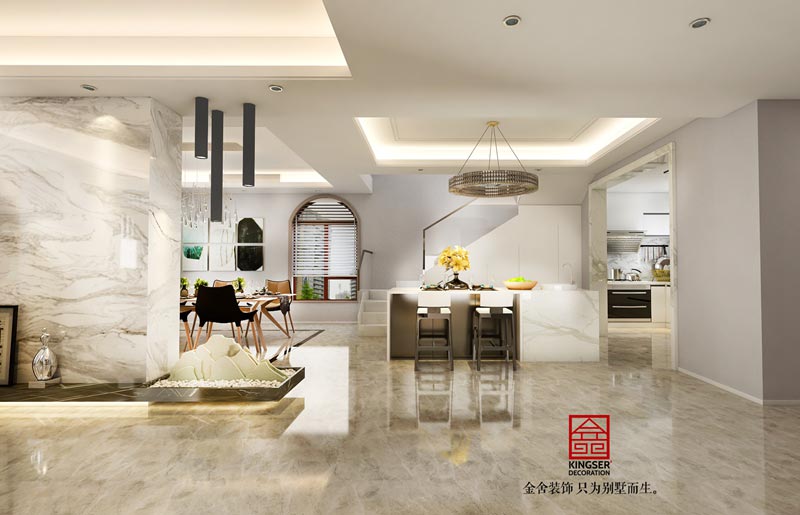 天山九峯290平現代簡約風格裝修效果圖