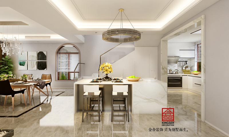 天山九峯290平現代簡約風格裝修效果圖