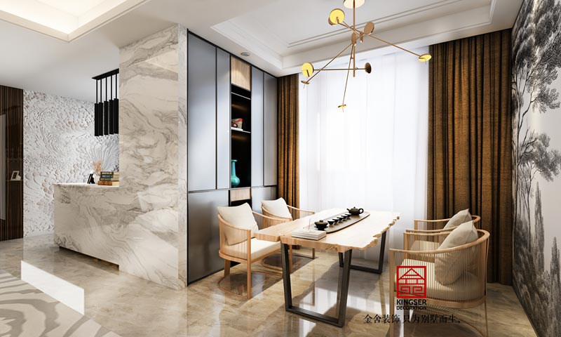 天山九峯290平現代簡約風格裝修效果圖